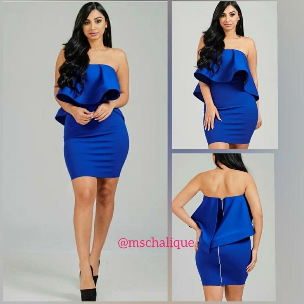 Royal blue dress
